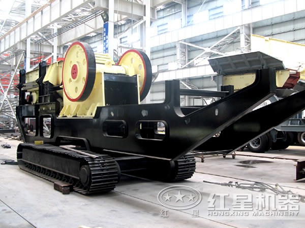 移動(dòng)破碎站處理建筑垃圾